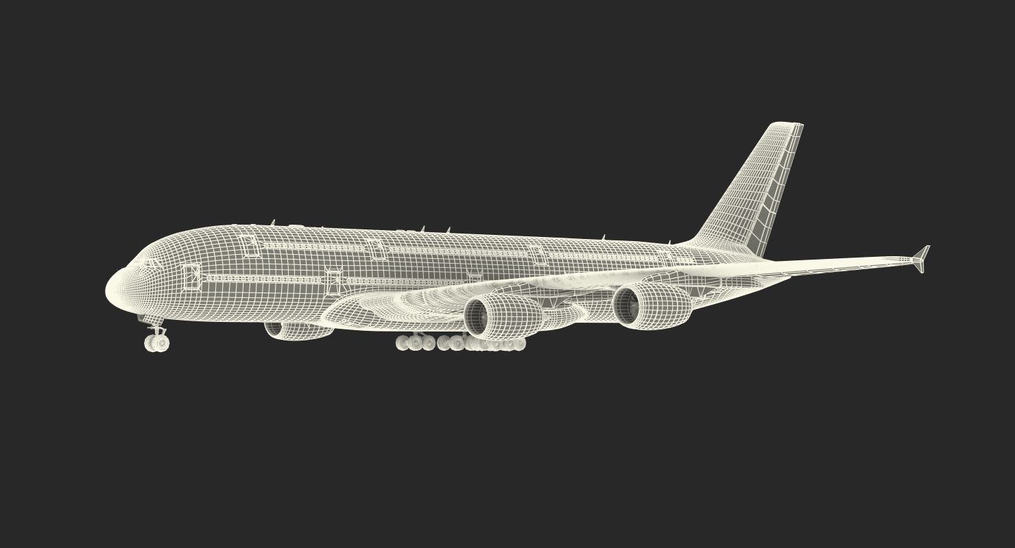 Airbus A380 1000 Air France 3D